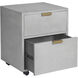 Jiro Grey Shagreen File Cabinet